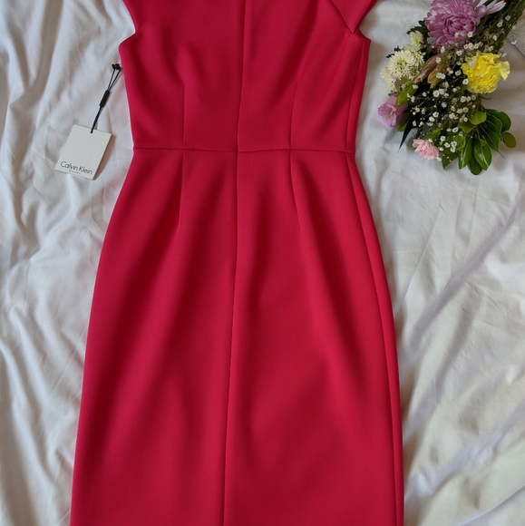 Hot pink Calvin Klein dress - Picture 2 of 5
